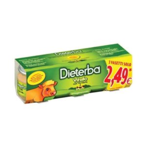 Dieterba Omogeneizzato Vitello 3 Pezzi 80 G