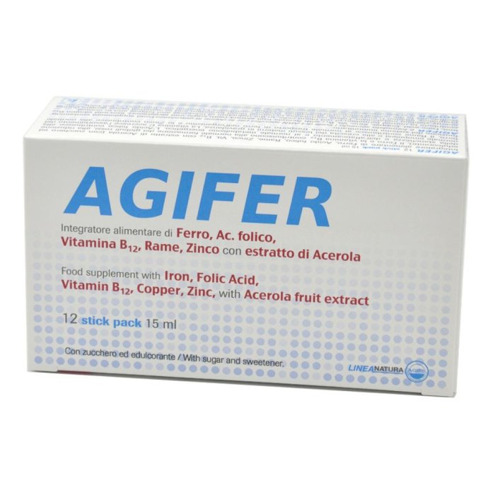 Agips Farmaceutici Agifer 12 Stick 15 Ml