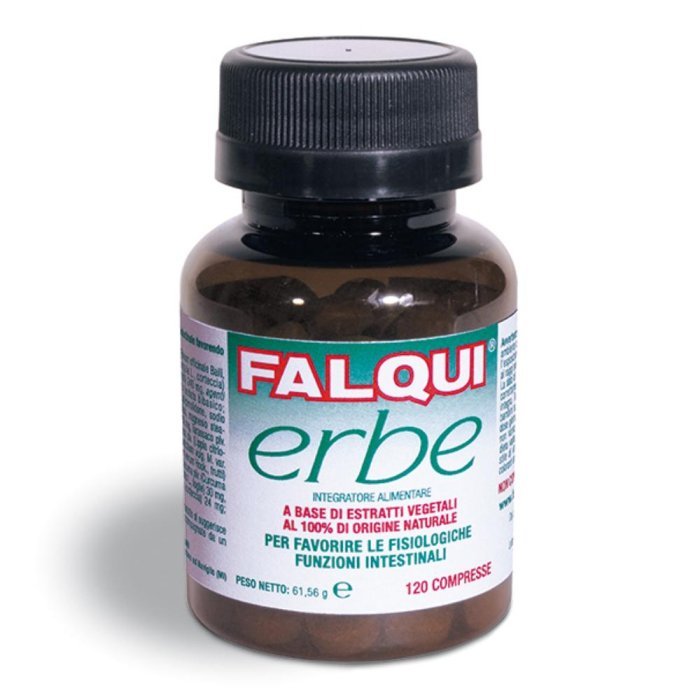 Falqui Erbe Integratore Alimentare per il Transito Intestinale 120 Compresse