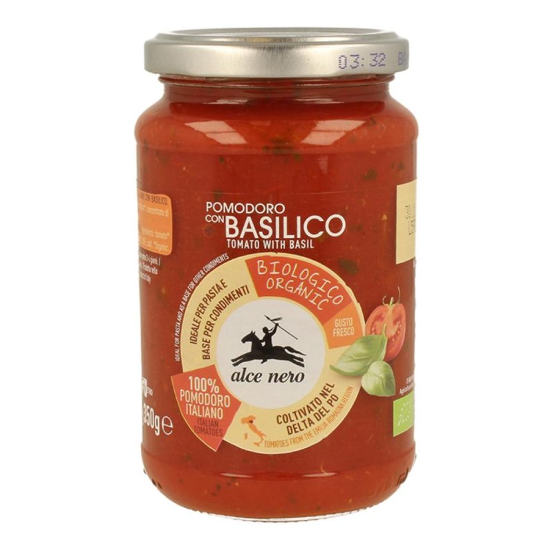 POMODORO C/BASILICO BIO350G ALCE