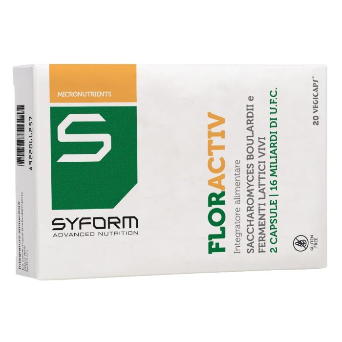 Floractiv 20 capsule - integratore di fermenti lattici per flora intestinale