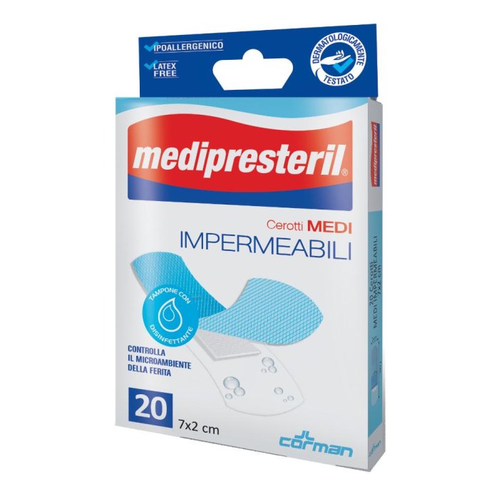 Medipresteril Impermeabile - Cerotti Medi 7x2cm 20 cerotti