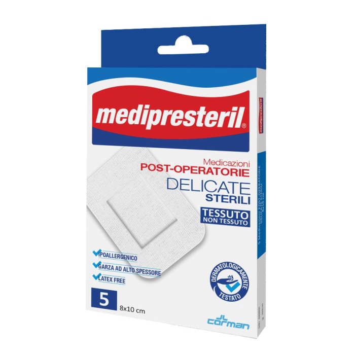 Corman Medicazione Medipresteril Post Operatoria Delicata Sterile 7,5x10 4 Pezzi