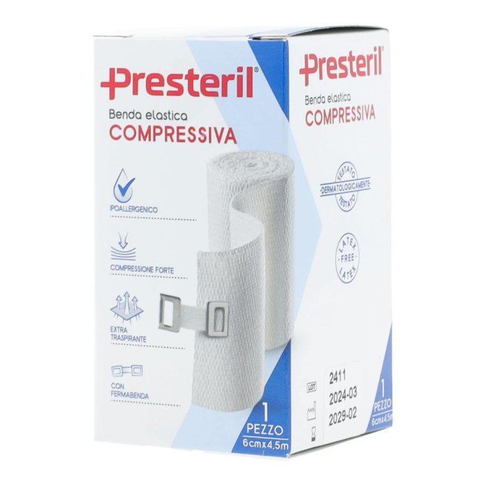 Medipresteril Benda Elastica Compressione Forte 6cm x 4,5m