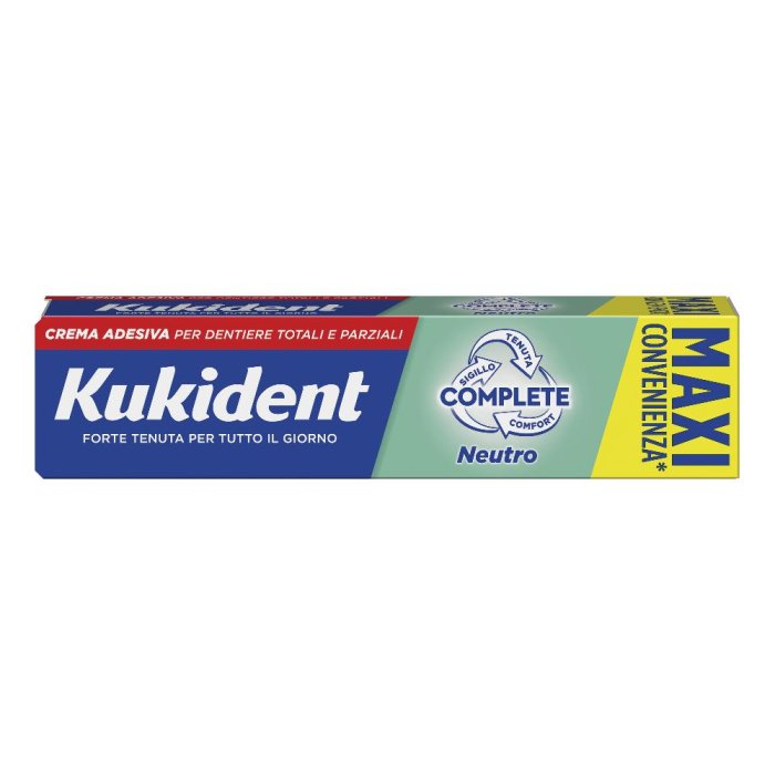 Kukident Neutro Complete Crema Adesiva Protettiva Protesi Dentali 70 g