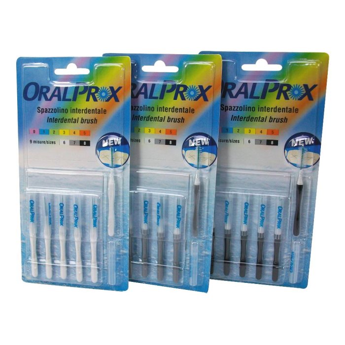 Ids Oralprox Blister Da 6 Spazzolini Interdentali Misura 6 Colore Bianco