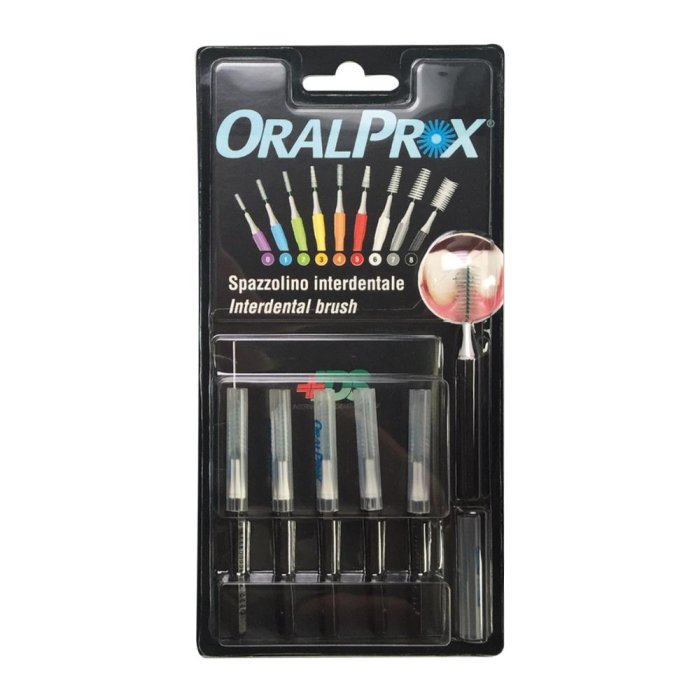 Ids Oralprox Blister Da 6 Spazzolini Interdentali Misura 8 Colore Nero