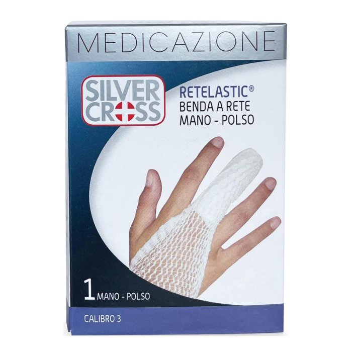 Silver Cross Retelastic Benda A Rete Mano-Polso Calibro 3 1 Pezzo