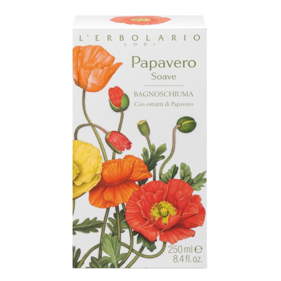 Papavero Soave bagnoschiuma 250 ml - bagnoschiuma profumato al papavero dall’azione rilassante