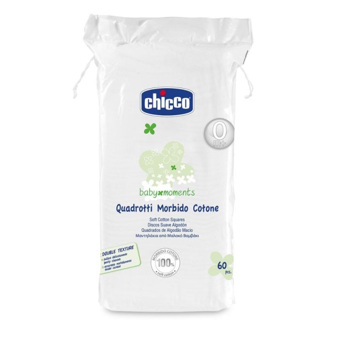 Chicco Baby Moments 60 Quadrotti Morbido Cottone
