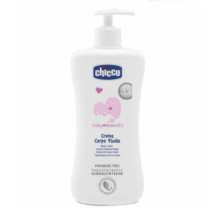 Chicco  Baby Moments Cura del Bambino Crema Fluida Idratante Corpo 500 ml