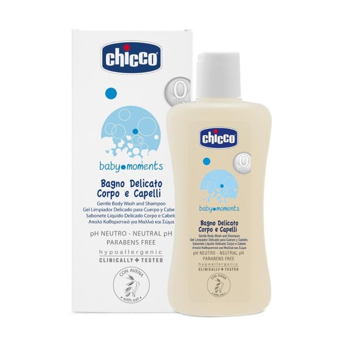 Chicco  Baby Moments Igiene del Bambino Bagno Delicato Corpo Capelli 200 ml