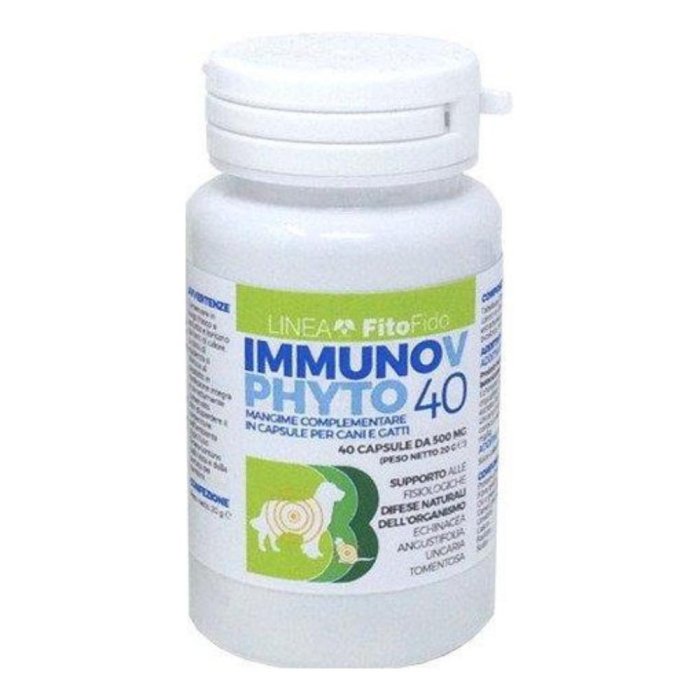 Immunovet 40 Capsule Integratore per le Difese Immunitarie di Cani e Gatti