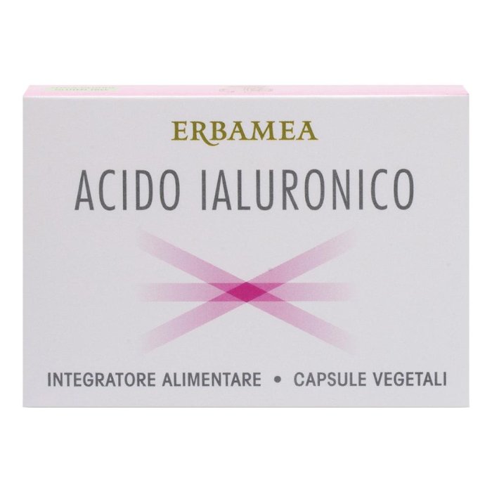 Erbamea Acido Ialuronico Integratore 24 Capsule – Supporto per Pelle, Articolazioni e Tessuti Connettivi