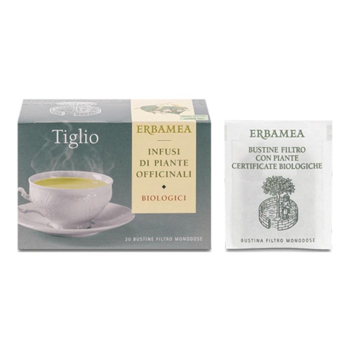Tiglio 20 bustine filtro Erbamea - tisana al tiglio per relax serale