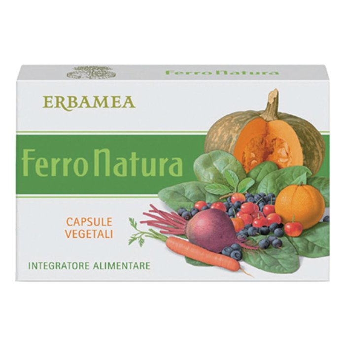 Ferronatura Erbamea 24 Capsule da 530 Milligrammi Integratore di Ferro e Vitamine