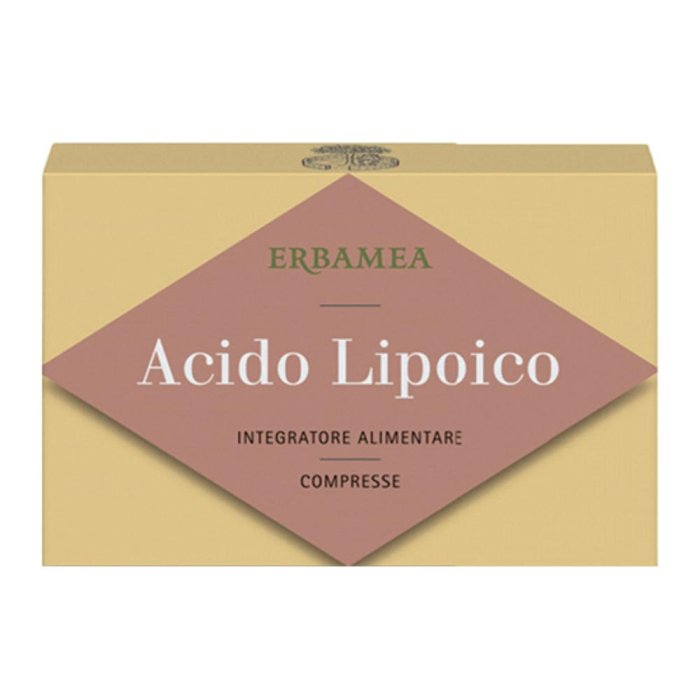 Acido lipoico Erbamea 24 compresse integratore antiossidante per nervi e metabolismo
