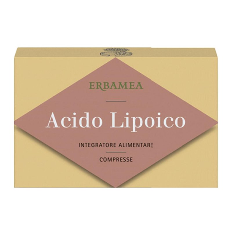 Acido lipoico Erbamea 24 compresse integratore antiossidante per nervi e metabolismo