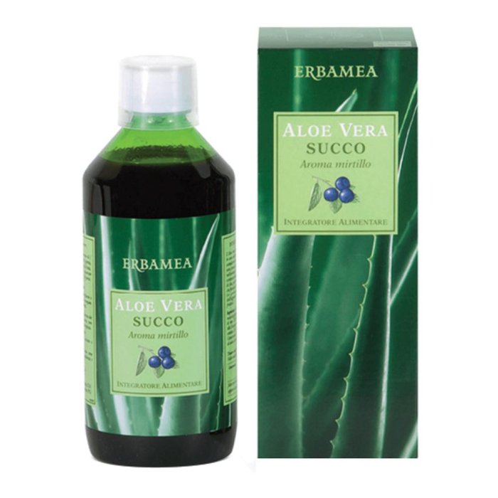 Aloe Vera succo al mirtillo 500 ml - succo di aloe vera gusto mirtillo