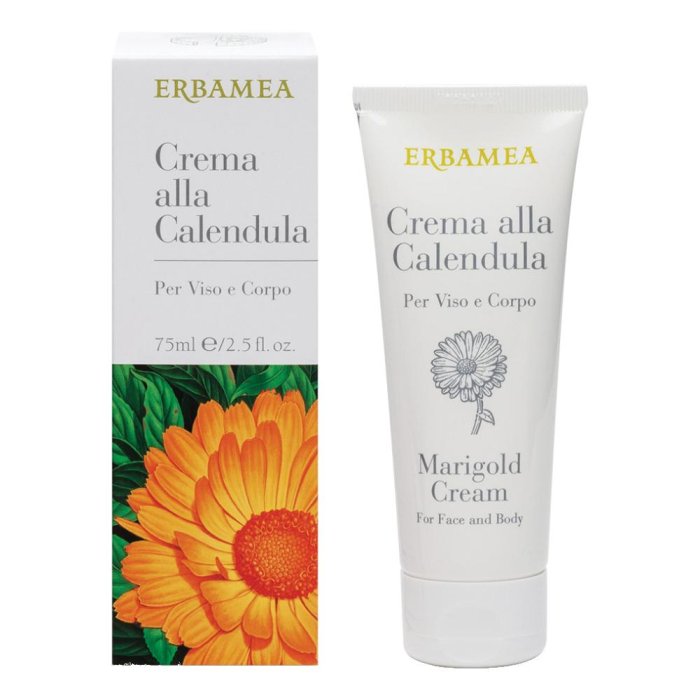 Crema alla Calendula 75 ml EBM lenitiva idratante viso e corpo per pelle sensibile