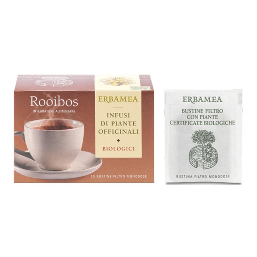 Erbamea Rooibos Tea Infuso Biologico 20 Bustine Filtro Erbamea Rooibos Tea Infuso Biologico 20 Bustine Filtro