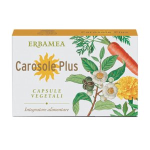 Carosole Plus Erbamea 24 Compresse Integratore Alimentare per Abbronzatura e Protezione della Pelle al Sole