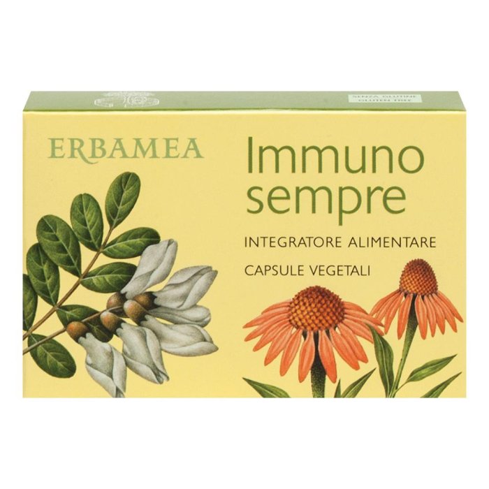 Erbamea Immunosempre 30 Capsule Vegetali Integratore per le Difese Immunitarie