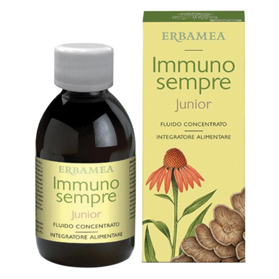 Erbamea Immunosempre Junior Sciroppo 200 ml Integratore per Difese Immunitarie Bambini