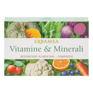 Erbamea Vitamine e Minerali Integratore Alimentare Multivitaminico con Minerali 24 Compresse