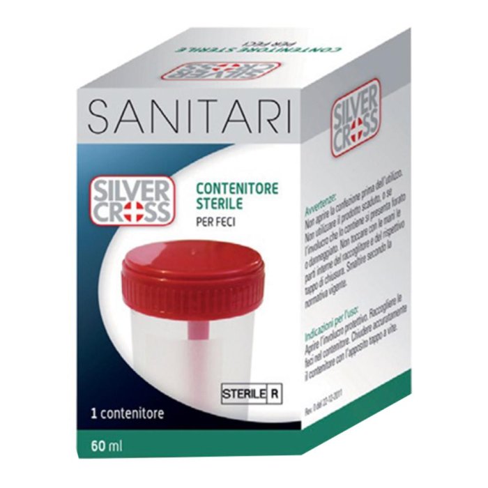 Silver Cross Sanitari Contenitore Sterile Per Feci Da 60 ml