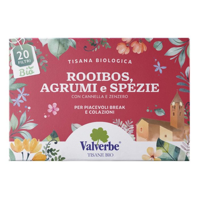 Tisana Rooibos Agrumi e Spezie – Infuso Naturale Rilassante Senza Teina dal Gusto Agrumato e Speziato