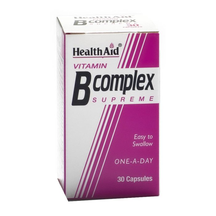 Healthaid Italia Vitamina B Complex Supreme 30 Capsule