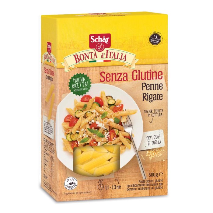 Schar Penne Rigate Pasta Senza Glutine 500 Grammi