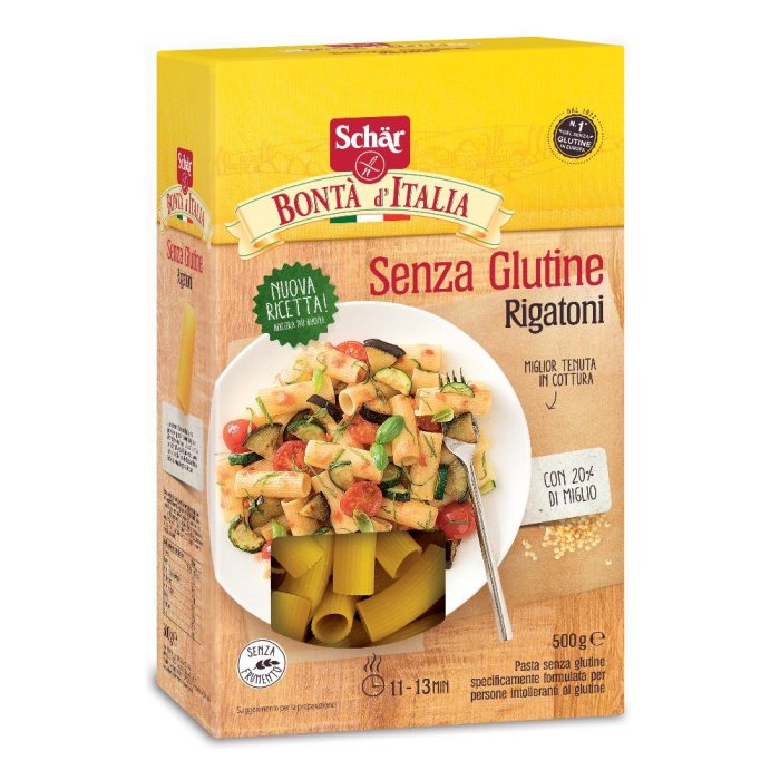 Schar Rigatoni Pasta Senza Glutine 500 Grami
