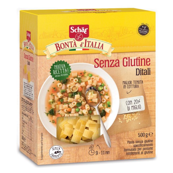 Schar Ditali Pasta Senza Glutine 500 Grammi