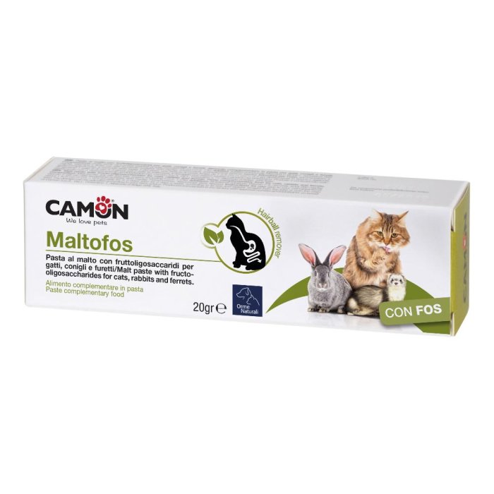 Maltofos Pasta di Malto per Gatti 20 Grammi – Integratore per Palle di Pelo e Benessere Intestinale