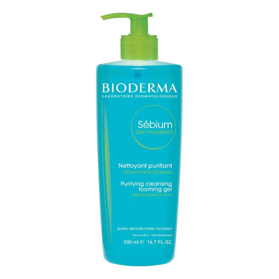 Sebium Moussant Gel Detergente Pelli Miste e Grasse Bioderma 500 ml
