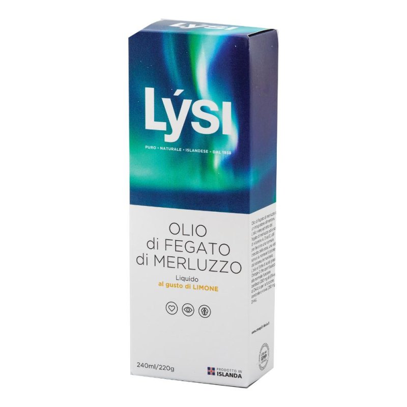 Lysi Italy Snc Di Sirbu Marina Omega3 Liquido Limone Lysi 240 ml Lysi Italy Snc Di Sirbu Marina Omega3 Liquido Limone Lysi 240 ml