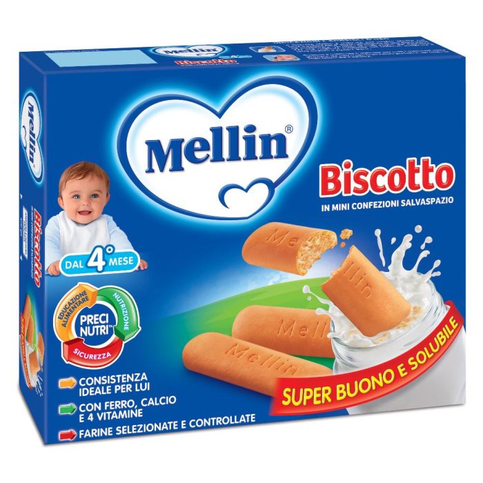 Mellin Biscotto 360 G 12 Pezzi