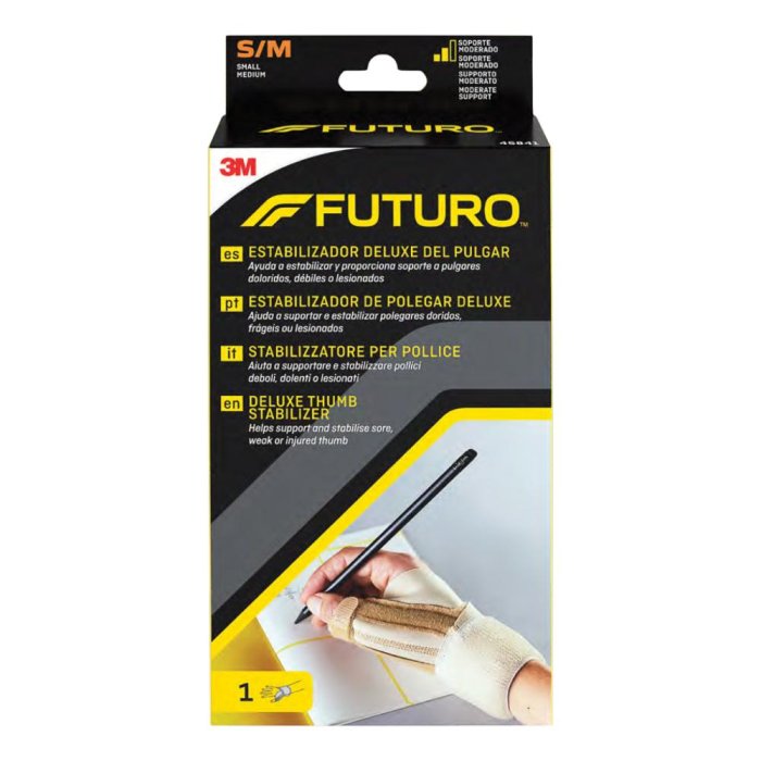 FUTURO Stabilizzatore Pollice Tutore Ortopedico Regolabile per Mano Destra e Sinistra Taglia Grande Extra Grande