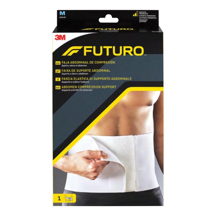 Futuro Fascia Elastica Post Operatoria Addominale Taglia Media – Sostegno Regolabile e Compressione per Recupero Post Chirurgico