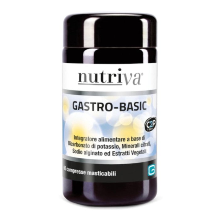 Nutriva  Digestione Sana Gastro-Basic Integratore Alimentare 60 Compresse