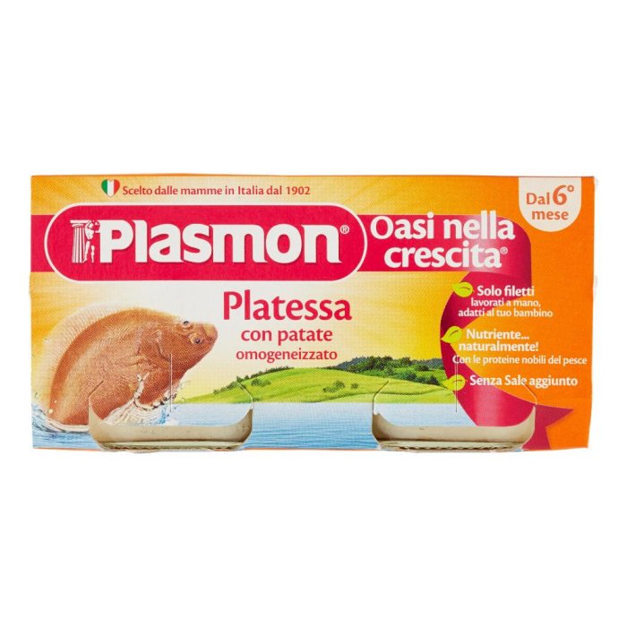 Plasmon Omogeneizzato Platessa 2 X 80 G