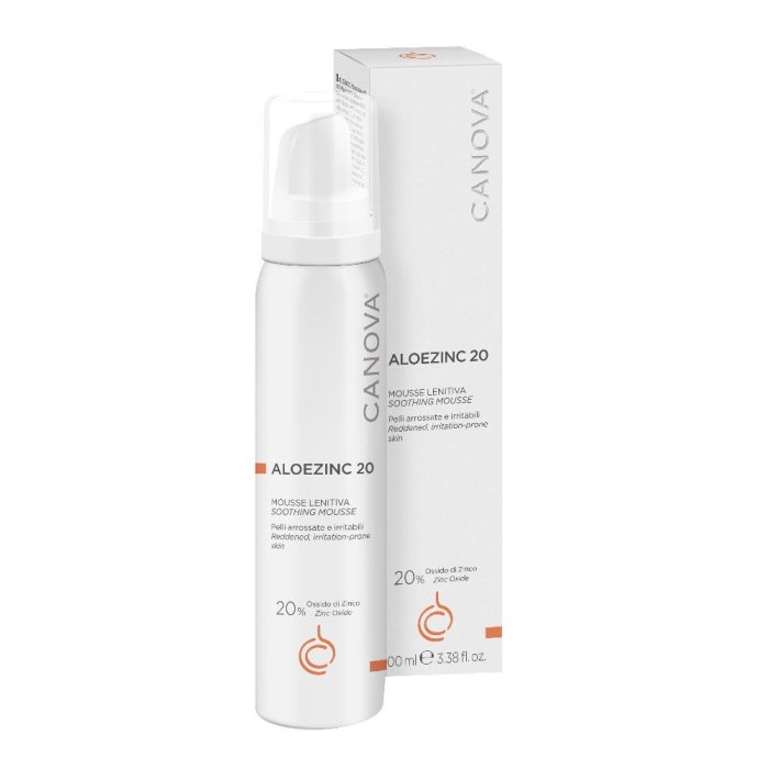 Canova Aloe Zinc 20 Mousse Lenitiva Viso Corpo Canova 100 ml