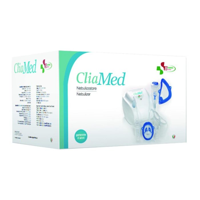 Budetta Farma Cliamed - Nebulizzatore Aerosol con Compressore a Pistone 1 Pezzo