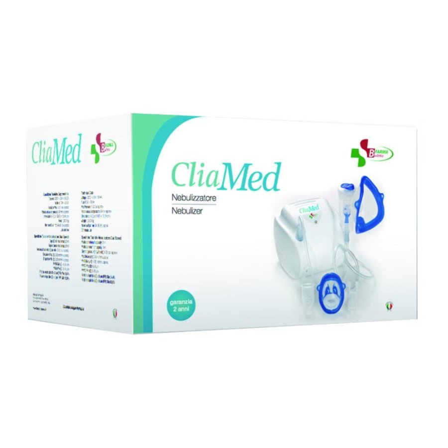 Budetta Farma Cliamed - Nebulizzatore Aerosol con Compressore a Pistone 1 Pezzo