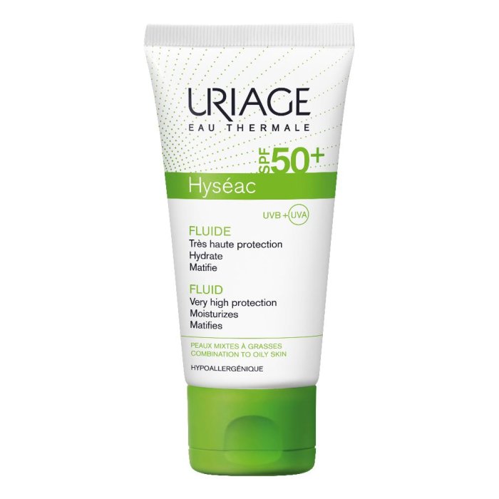 Uriage Laboratoires Dermatologiques Trattamenti Viso Hyseac SolaireE SPF50+ 50 ml