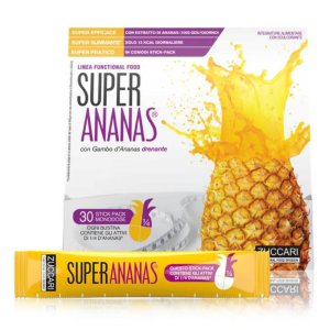 Zuccari  Drenante Super Ananas Soluzione Fluida 30 Stick Pack 10 ml