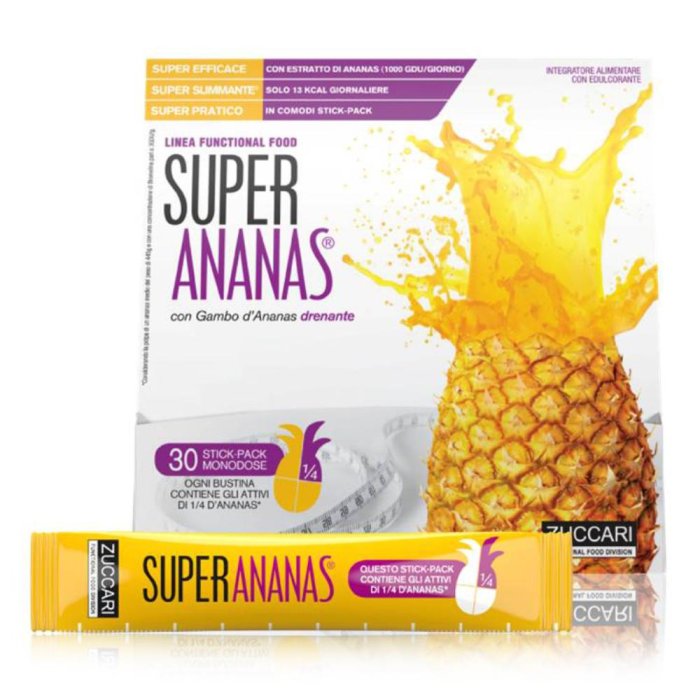 Zuccari  Drenante Super Ananas Soluzione Fluida 30 Stick Pack 10 ml