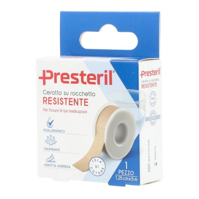 Medipresteril Cerotto In Rocchetto In Tela Resistente 1,25cm x 5m 1 Pezzo